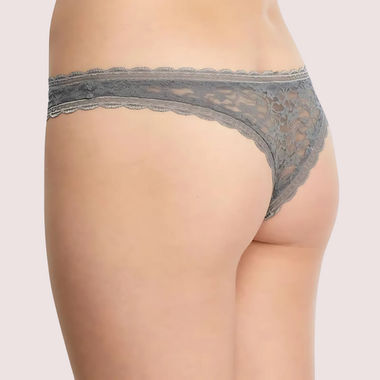 French Daina Elegant Lace Tanga Thong Luxury Gift Box